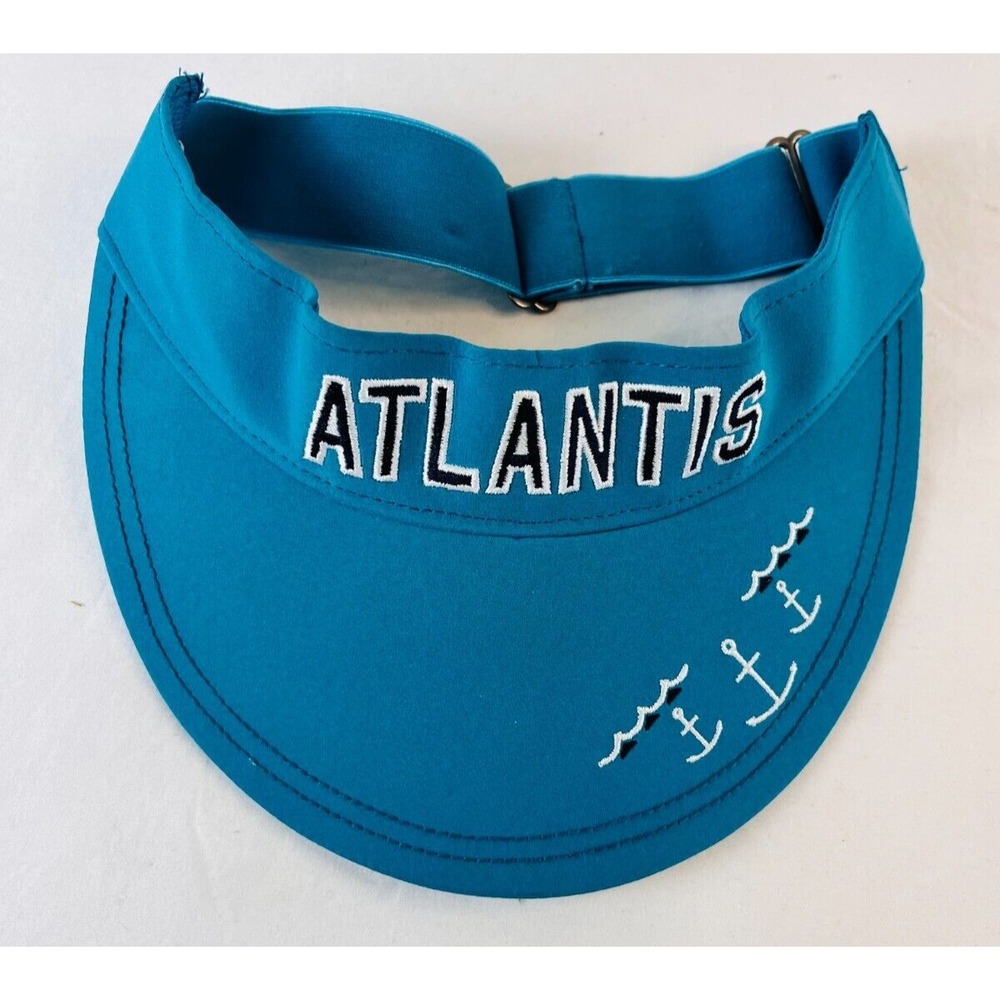 Visor Sunhat‎ Cap Atlantis Bahamas Paradise Island Anchor Adjustable Gear HAT